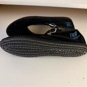 Cipriani Black Suede Ballet Flats